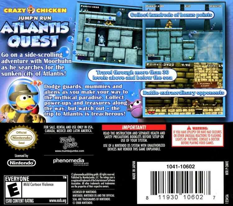 Crazy Chicken Atlantis Quest (Complete) (used)