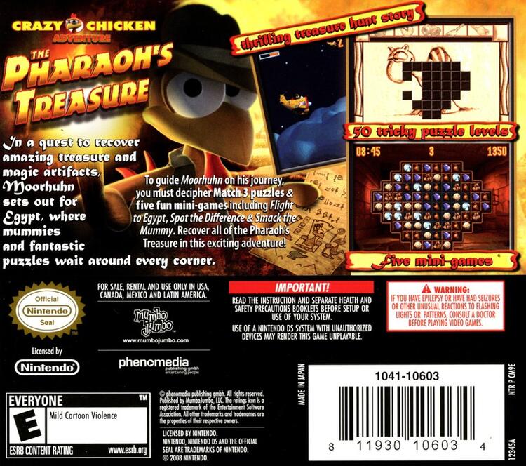 Crazy Chicken The Pharaoh's Treasure (Complete) (used)