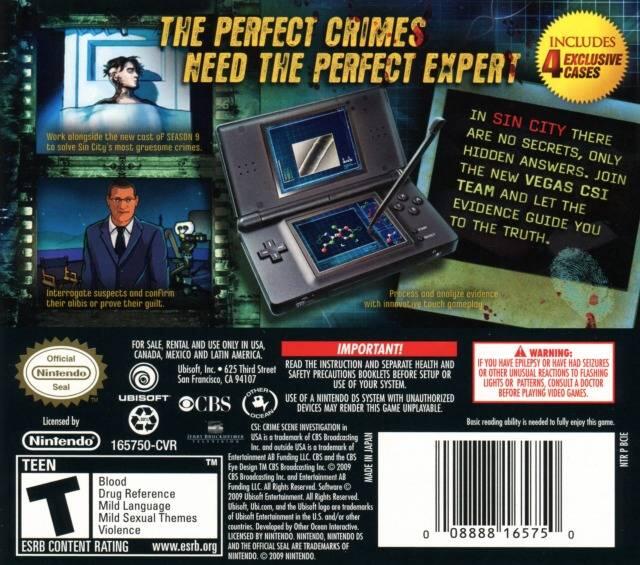 CSI Deadly Intent Hidden Cases (Complete) (used)
