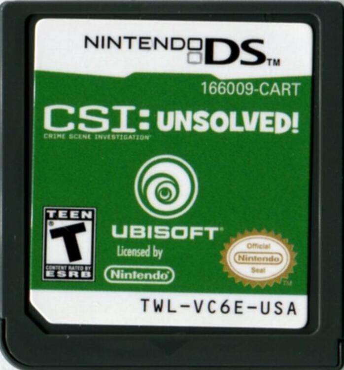 CSI Unsolved (Complete) (used)