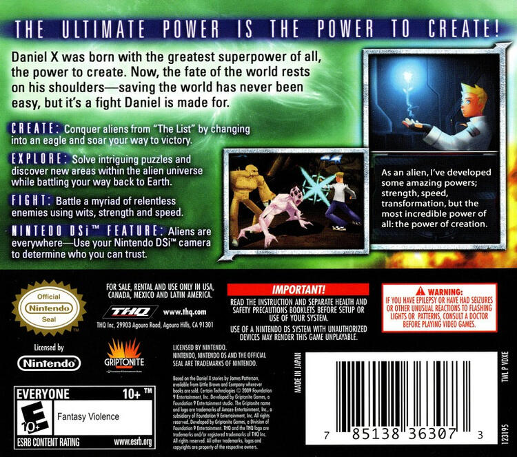 Daniel X: The Ultimate Power (Complete) (used)