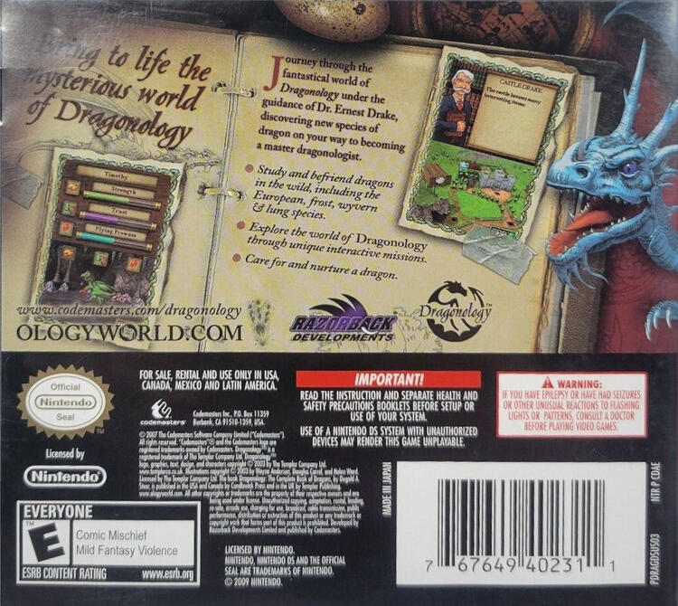 Dragonology (Complete) (used)