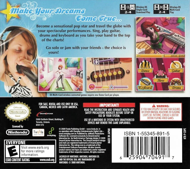 Dreamer Series: Pop Star (Complete) (used)