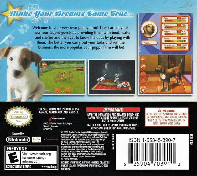 Dreamer Series: Puppy Trainer (Complete) (used)