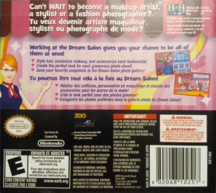 Dream Salon (Complete) (used)