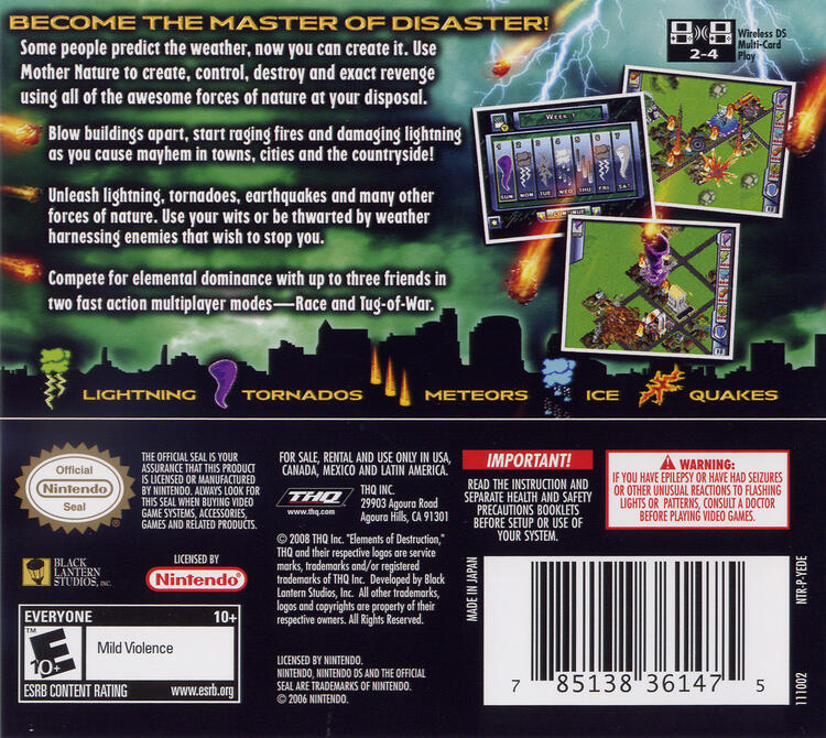 Elements of Destruction (Complete) (used)