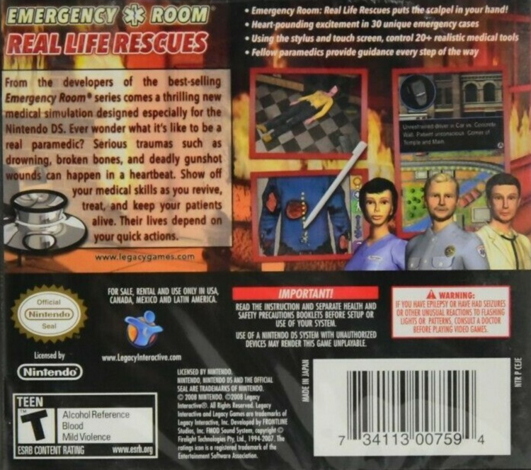 Emergency Room: Real Life Rescues (Complete) (used)