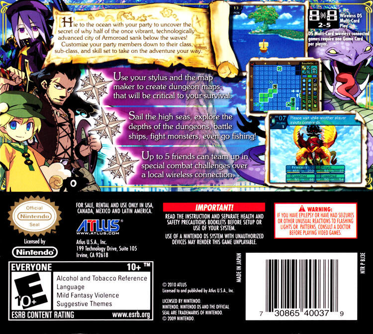 Etrian Odyssey III The Drowned City (Complete) (used)