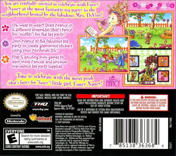 Fancy Nancy: Tea Party Time (Complete) (used)