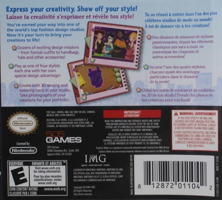 Fashion Week: Junior Designer (Complete) (used)
