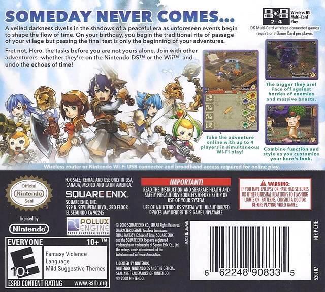 Final Fantasy Crystal Chronicles Echoes of Time (Complete) (used)