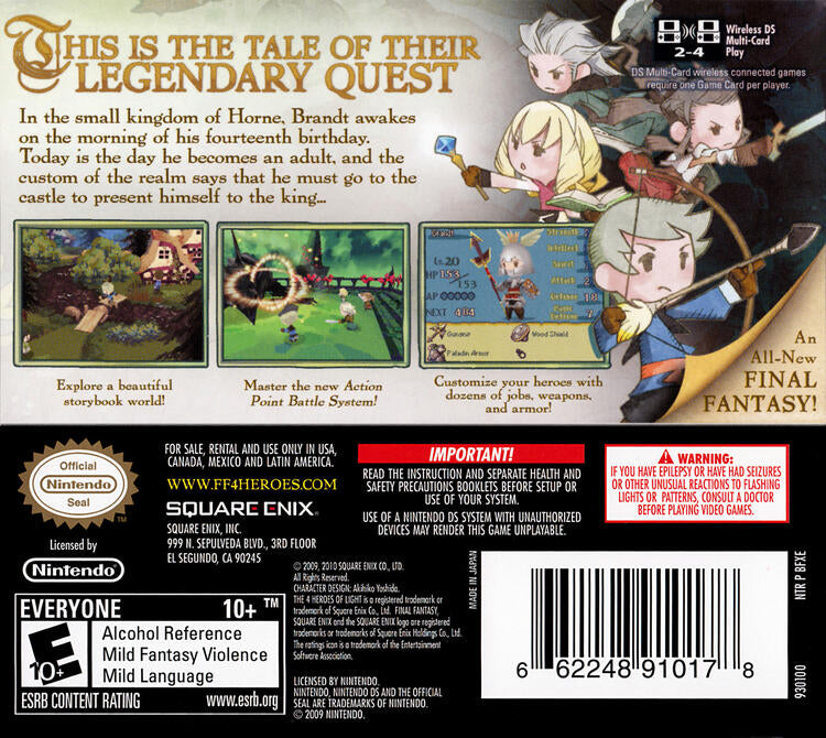 Final Fantasy: The 4 Heroes of Light (Complete) (used)