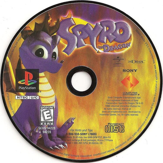 Spyro the Dragon (Loose) (used)