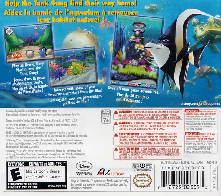 Finding Nemo Escape to the Big Blue (Complete) (used)