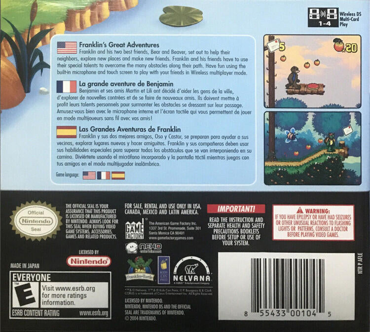 Franklin's Great Adventures (Complete) (used)