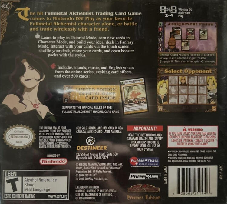 Fullmetal Alchemist Trading Card Game (Complete) (used)