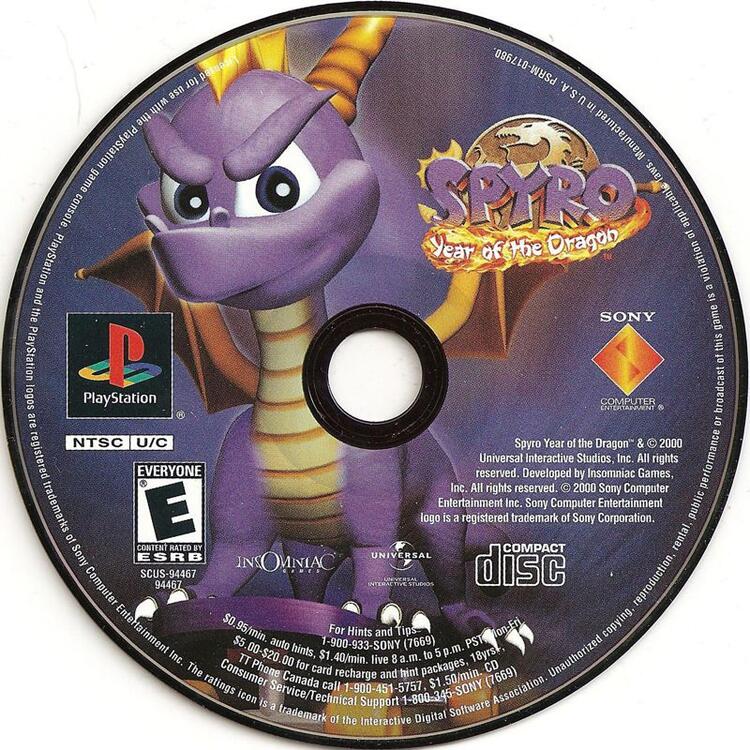 Spyro Year of the Dragon (Loose) (used)