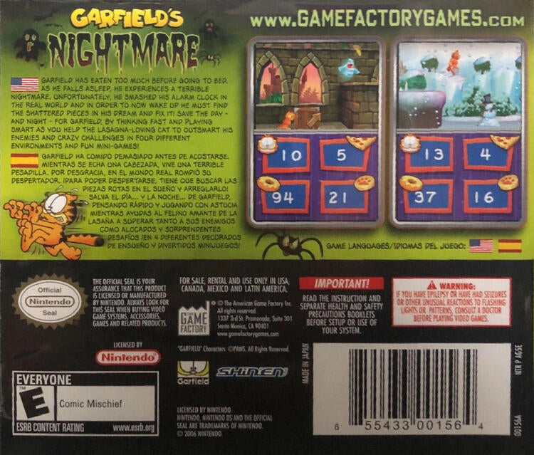 Garfield's Nightmare (Complete) (used)