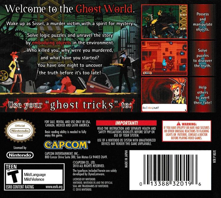 Ghost Trick: Phantom Detective (Complete) (used)