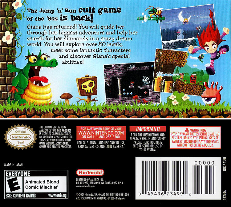 Giana Sisters DS (Complete) (used)