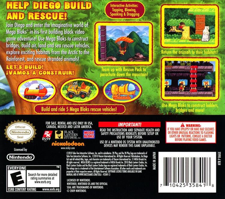 Go, Diego, Go: Mega Bloks Build & Rescue (Complete) (used)