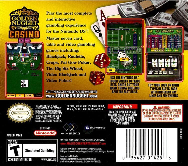 Golden Nugget Casino DS (Complete) (used)