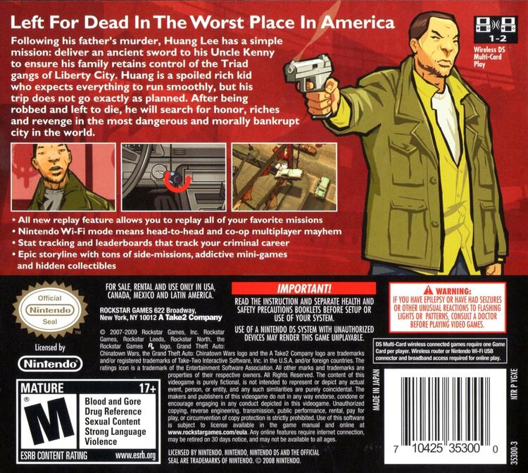 Grand Theft Auto: Chinatown Wars (Complete) (used)