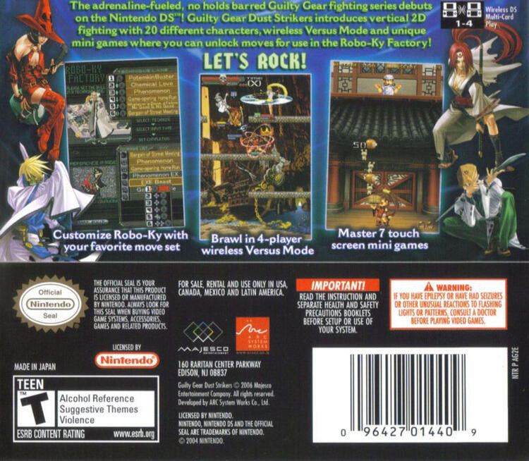 Guilty Gear Dust Strikers (Complete) (used)
