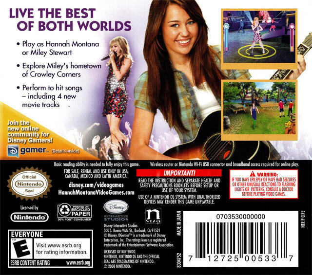 Hannah Montana The Movie (Complete) (used)