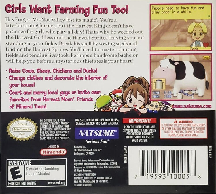 Harvest Moon DS Cute (Complete) (used)