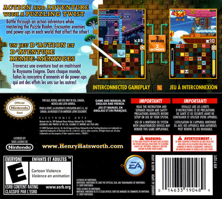 Henry Hatsworth in the Puzzling Adventure (Complete) (used)