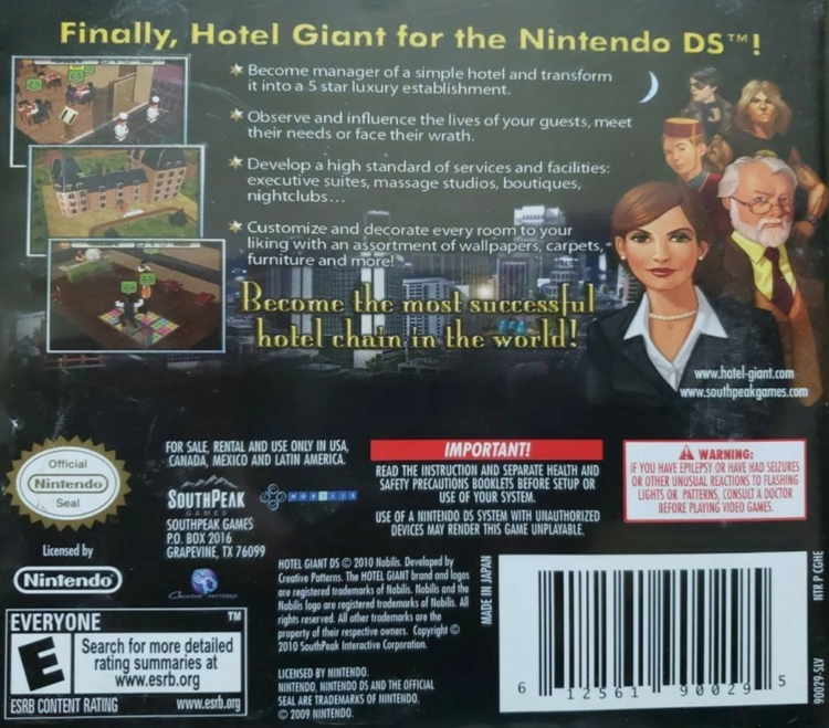 Hotel Giant DS (Complete) (used)