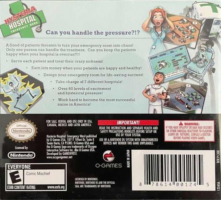 Hysteria Hospital: Emergency Ward (Complete) (used)