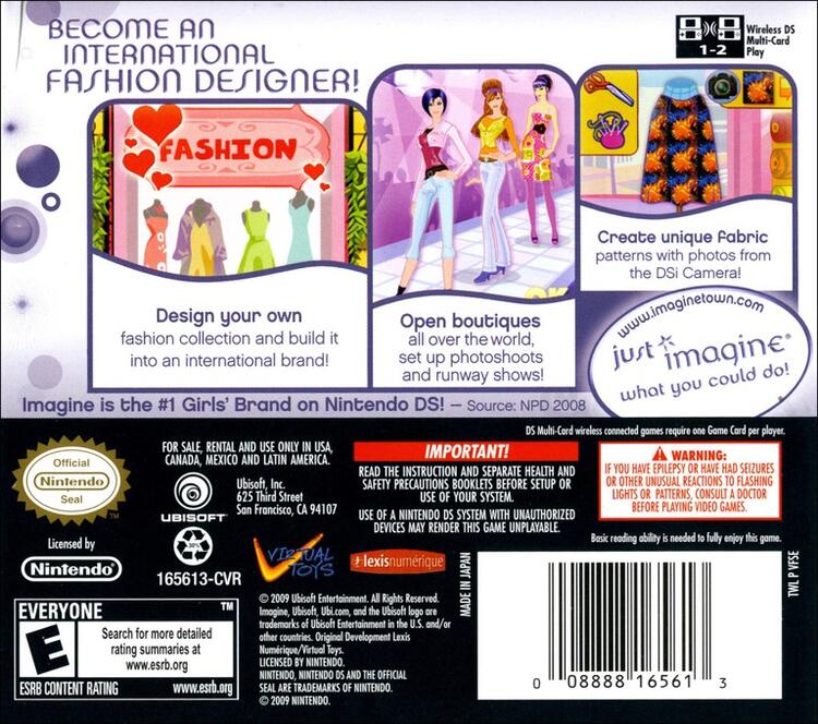 Imagine Fashion Designer World Tour (Complete) (used)
