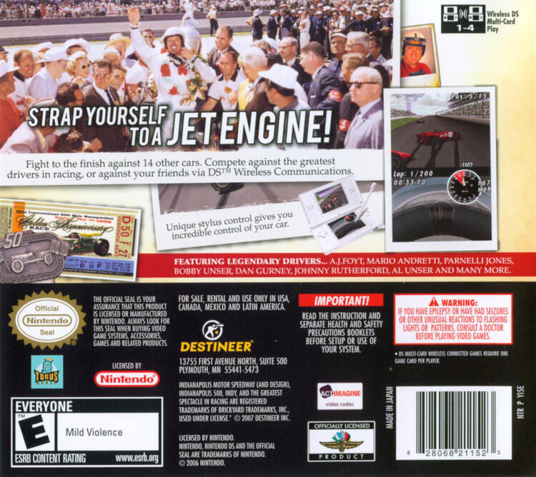 Indianapolis 500 Legends (Complete) (used)