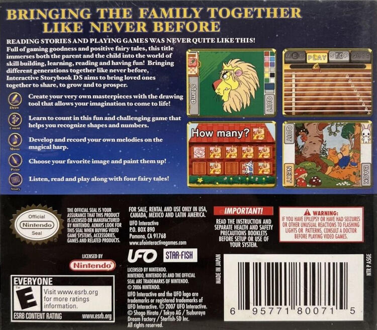 Interactive Storybook DS Series 1 (Complete) (used)