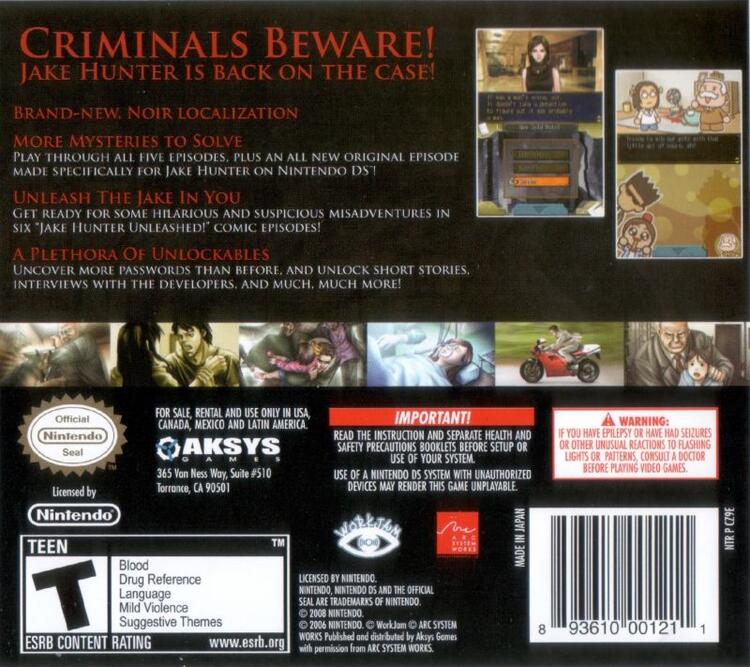 Jake Hunter Detective Story (Complete) (used)