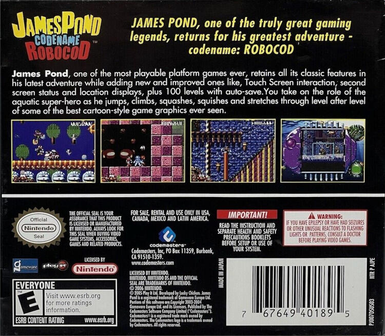 James Pond Codename Robocod (Complete) (used)