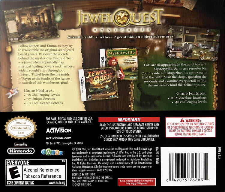 Jewel Quest Mysteries (Complete) (used)