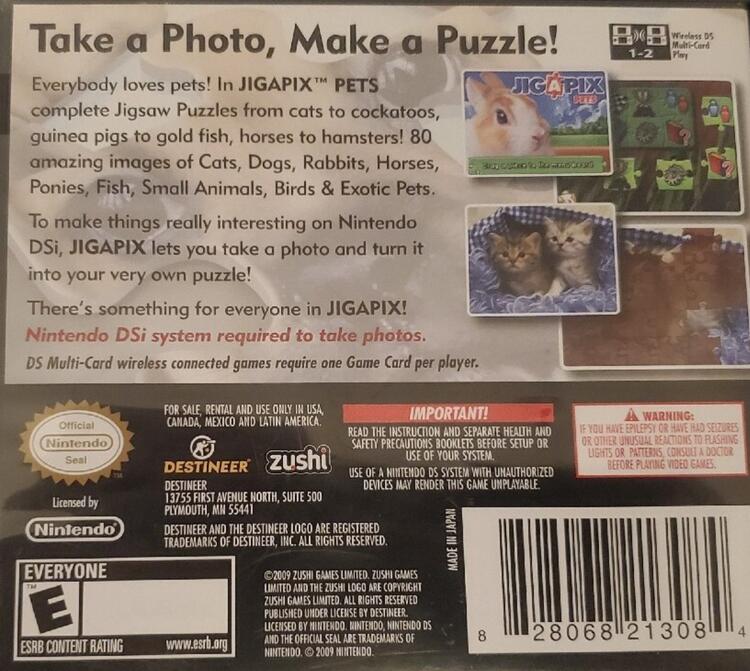 Jigapix: Pets (Complete) (used)