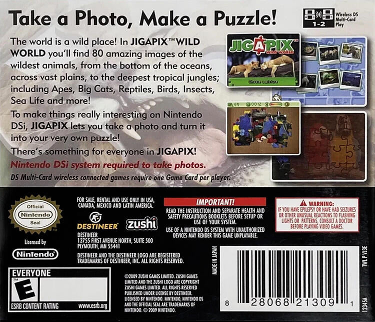 Jigapix: Wild World (Complete) (used)