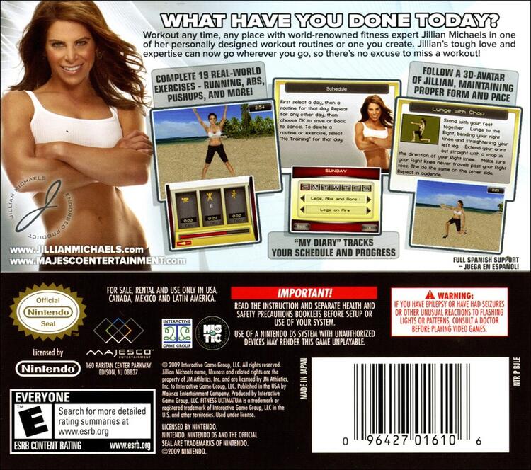 Jillian Michaels' Fitness Ultimatum 2010 (Complete) (used)