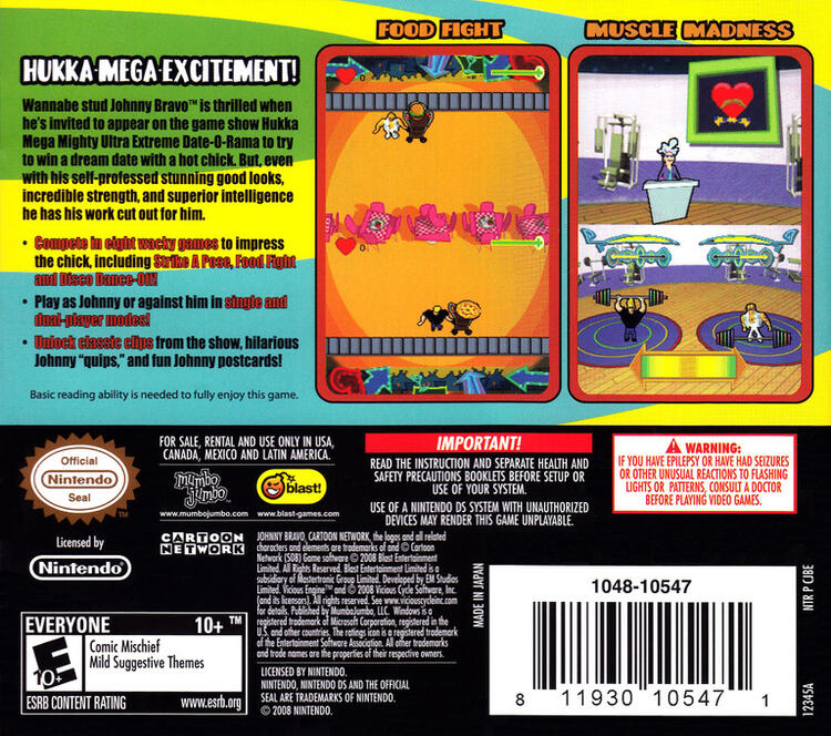 Johnny Bravo: Hukka Mega Mighty Ultra Extreme Date-O-Rama (Complete) (used)