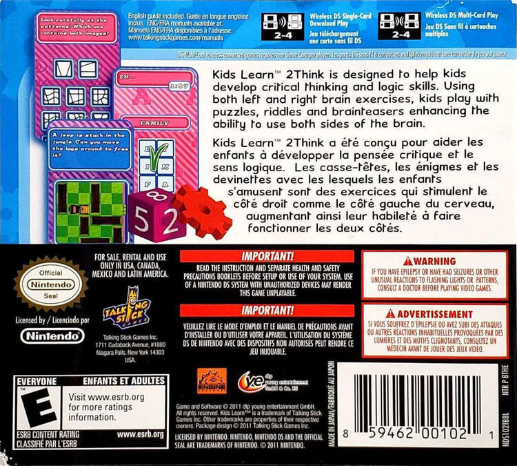 Kids Learn 2 Think (Complete) (used)