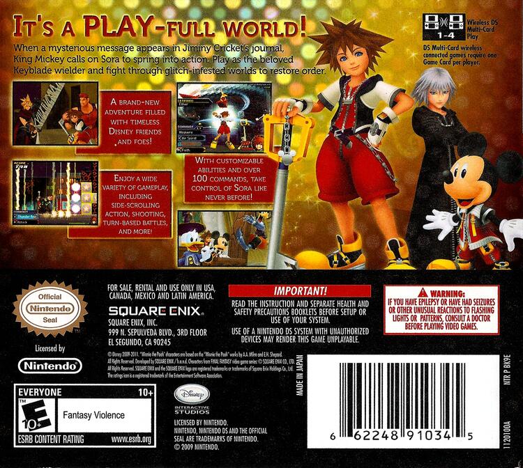 Kingdom Hearts: Re:coded (Complete) (used)