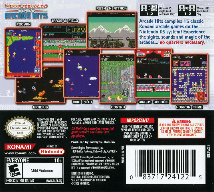 Konami Classics Arcade Hits (Complete) (used)