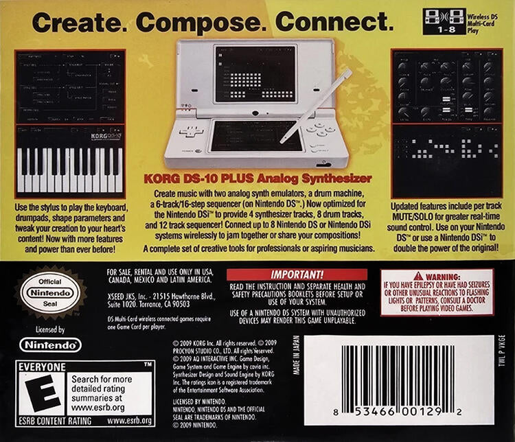 KORG DS-10 Synthesizer Plus (Complete) (used)