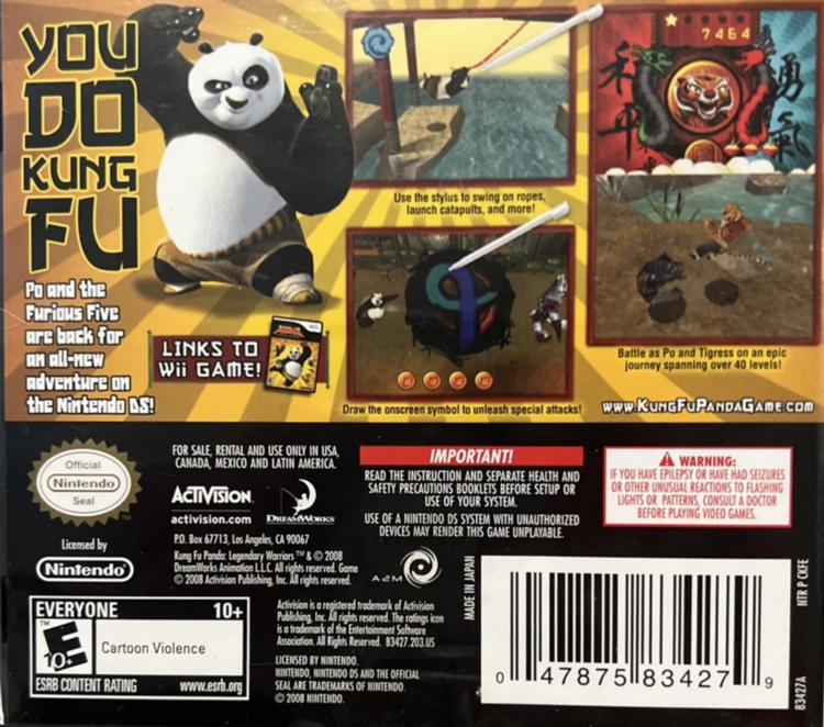 Kung Fu Panda: Legendary Warriors (Complete) (used)
