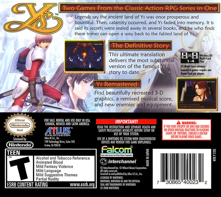 Legacy of Ys: Books I & II (Complete) (used)