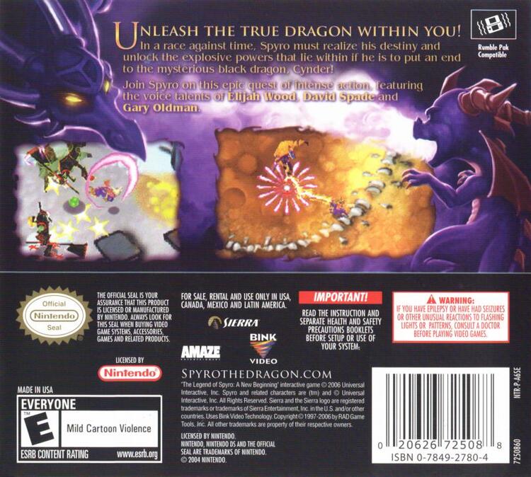 Legend of Spyro A New Beginning (Complete) (used)